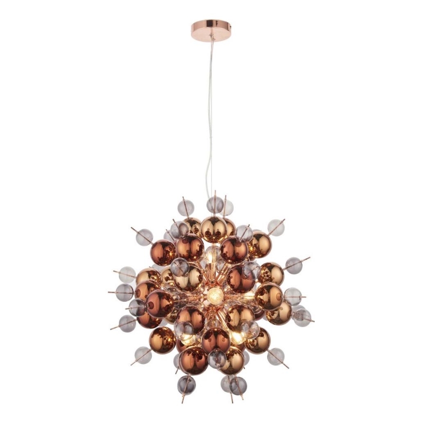 Endon 81584 - Suspension filaire JOULES 9xE14/7W/230V cuivre