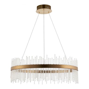 Endon 81908 - Lustre LED dimmable sur câble ADRIEL LED/58W/230V 3000K Ø 70 cm doré/transparent