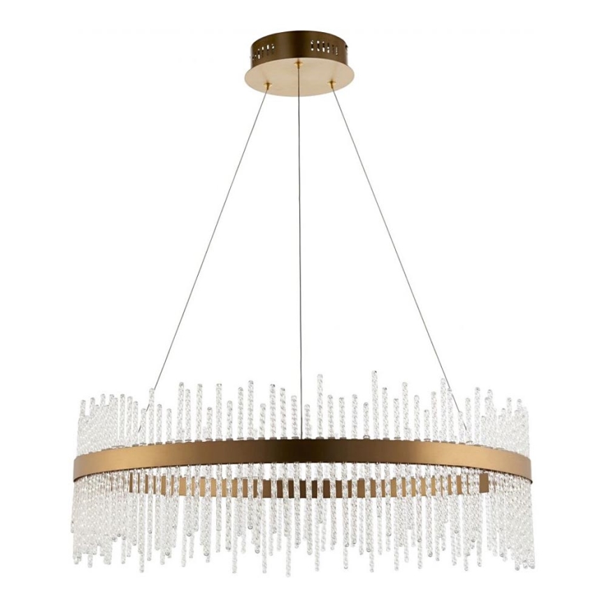 Endon 81908 - Suspension filaire à intensité variable ADRIEL LED/58W/230V 3000K d. 70 cm doré/transparent