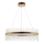 Endon 81908 - Suspension filaire à intensité variable ADRIEL LED/58W/230V 3000K d. 70 cm doré/transparent