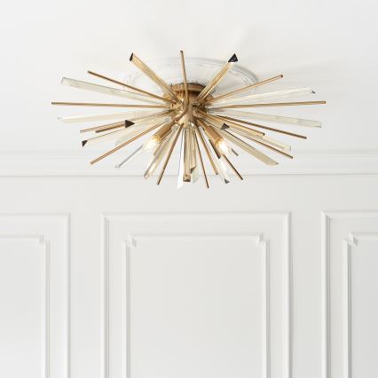 Endon 81937 - Plafonnier 4xE14/40W/230V, Ø 80 cm, doré