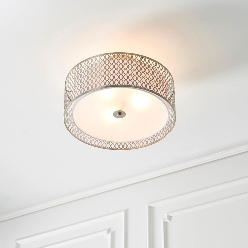 Endon 81966 - Plafonnier CORDERO 3xE27/10W/230V chrome mat