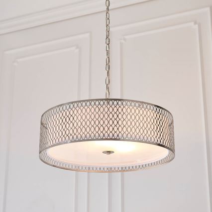 Endon 81969 - Suspension chaîne CORDERO 3xE27/10W/230V chrome mat