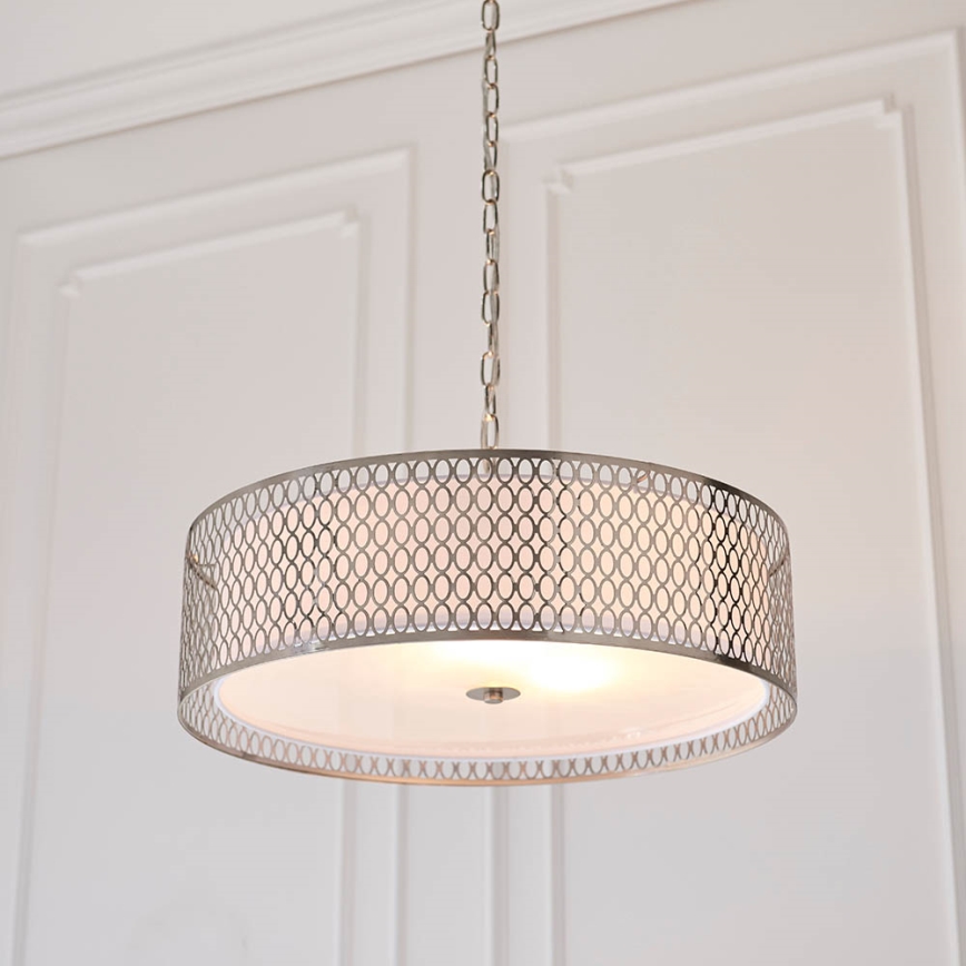 Endon 81969 - Suspension chaîne CORDERO 3xE27/10W/230V chrome mat