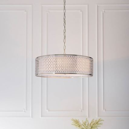 Endon 81969 - Suspension chaîne CORDERO 3xE27/10W/230V chrome mat