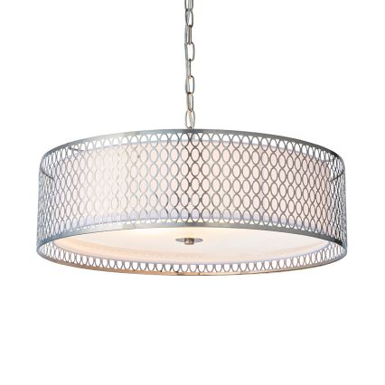 Endon 81969 - Suspension chaîne CORDERO 3xE27/10W/230V chrome mat