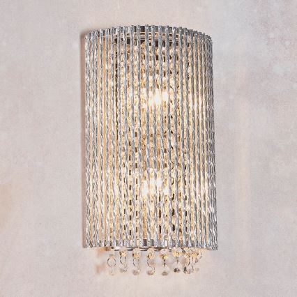 Endon 81978 - Applique murale en cristal GALINA 2xG9/25W/230V chrome brillant