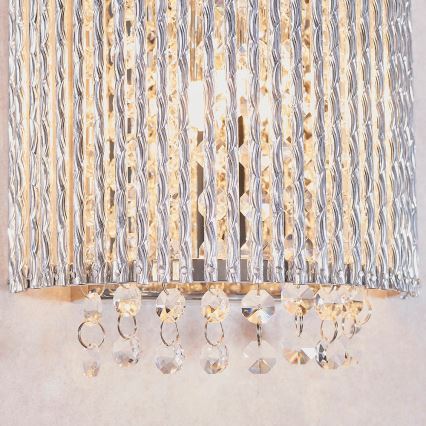 Endon 81978 - Applique murale en cristal GALINA 2xG9/25W/230V chrome brillant