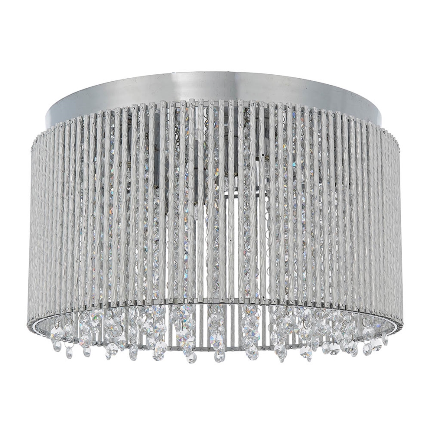 Endon 81980 - Plafonnier en cristal GALINA 10xG9/25W/230V chrome mat