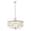Endon 90263 - Lustre sur chaîne CHESTERFIELD 6xE14/6W/230V Ø 55 cm chrome brillant