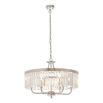 Endon 90263 - Lustre sur chaîne CHESTERFIELD 6xE14/6W/230V Ø 55 cm chrome brillant