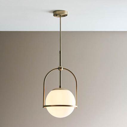 Endon 90844 - Suspension sur tige ONTARIO 1xE27/10W/230V laiton