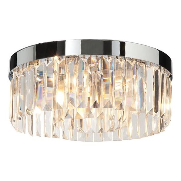 Endon 91811 - Plafonnier de salle de bains SHIMMER 5xG9/18W/230V IP44, chrome brillant