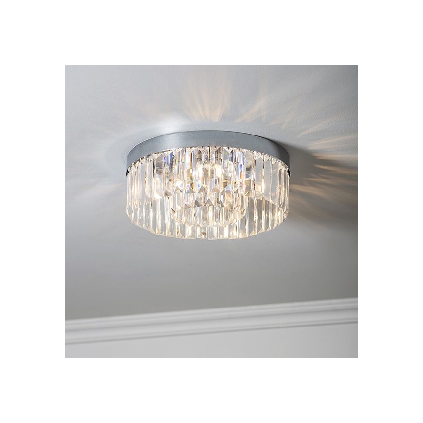 Endon 91811 - Plafonnier de salle de bains SHIMMER 5xG9/18W/230V IP44, chrome brillant