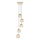 Endon 91972 - Suspension sur câble DIMPLE 5xE14/7W/230V doré/beige fumé