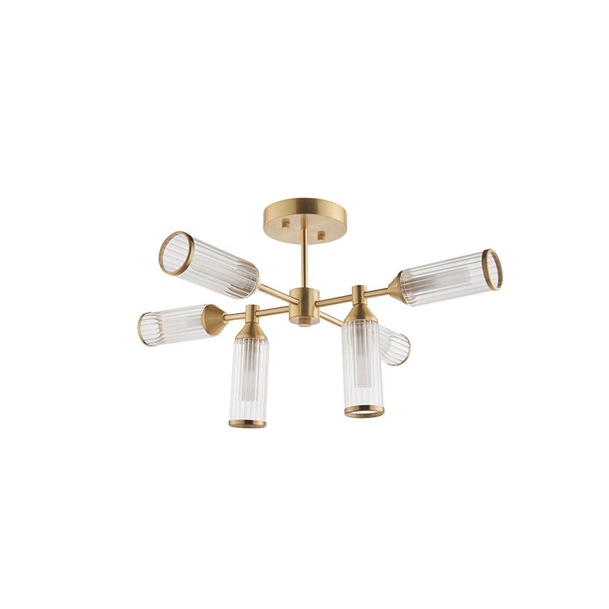 Endon 92213 - Lustre sur tige 6xG9/3W/230V laiton