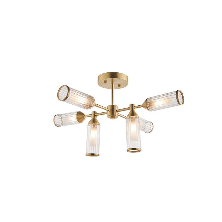 Endon 92213 - Lustre sur tige TOUR 6xG9/3W/230V laiton