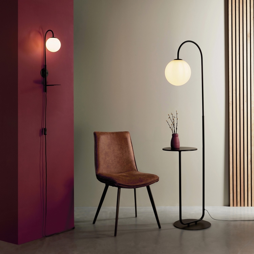 Endon 92424 - Lampadaire HALO 1xE14/7W/230V noir