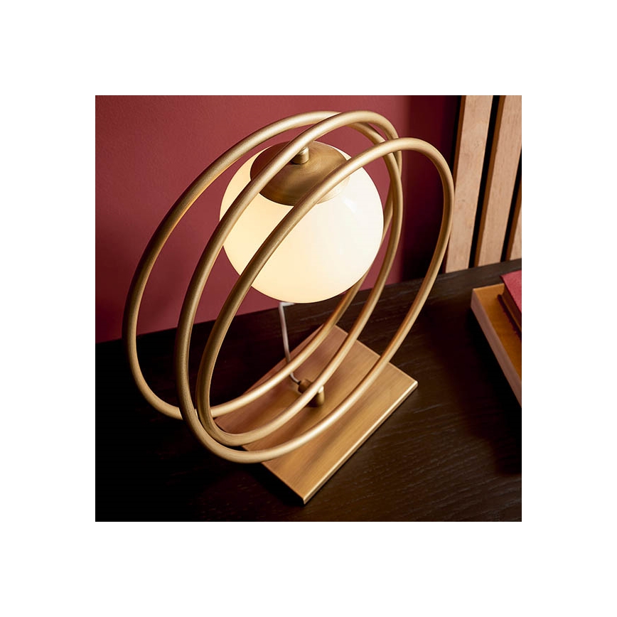 Endon 92491 - Lampe de table EMILIO 1xG9/3W/230V dorée/blanche