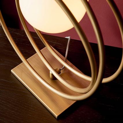 Endon 92491 - Lampe de table EMILIO 1xG9/3W/230V dorée/blanche