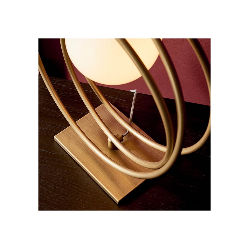 Endon 92491 - Lampe de table EMILIO 1xG9/3W/230V dorée/blanche