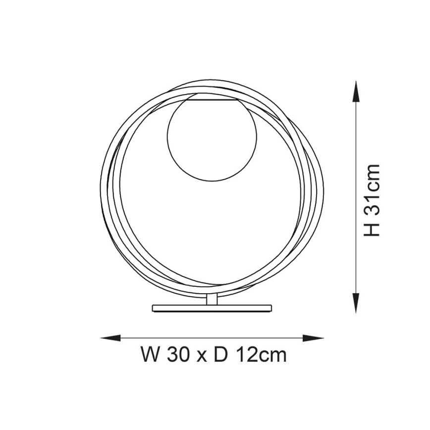 Endon 92491 - Lampe de table EMILIO 1xG9/3W/230V dorée