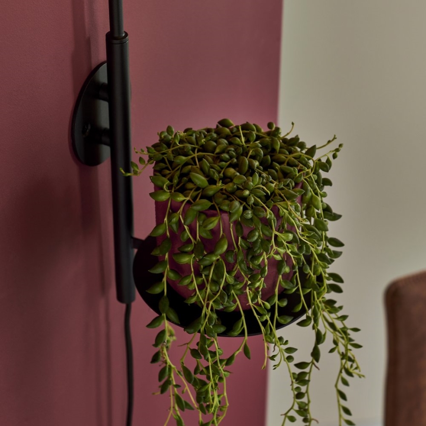 Endon 92726 - Applique murale HALO 1xG9/3W/230V noire