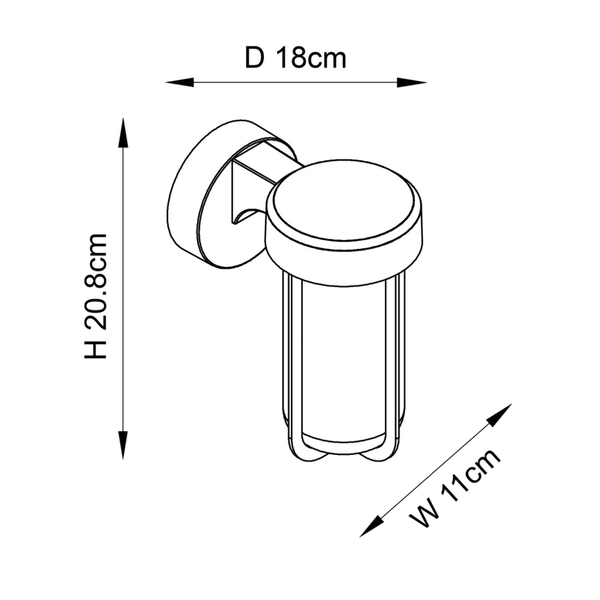 Endon 92855 - Applique murale pour salle de bains 1xE27/6W/230V IP44 laiton