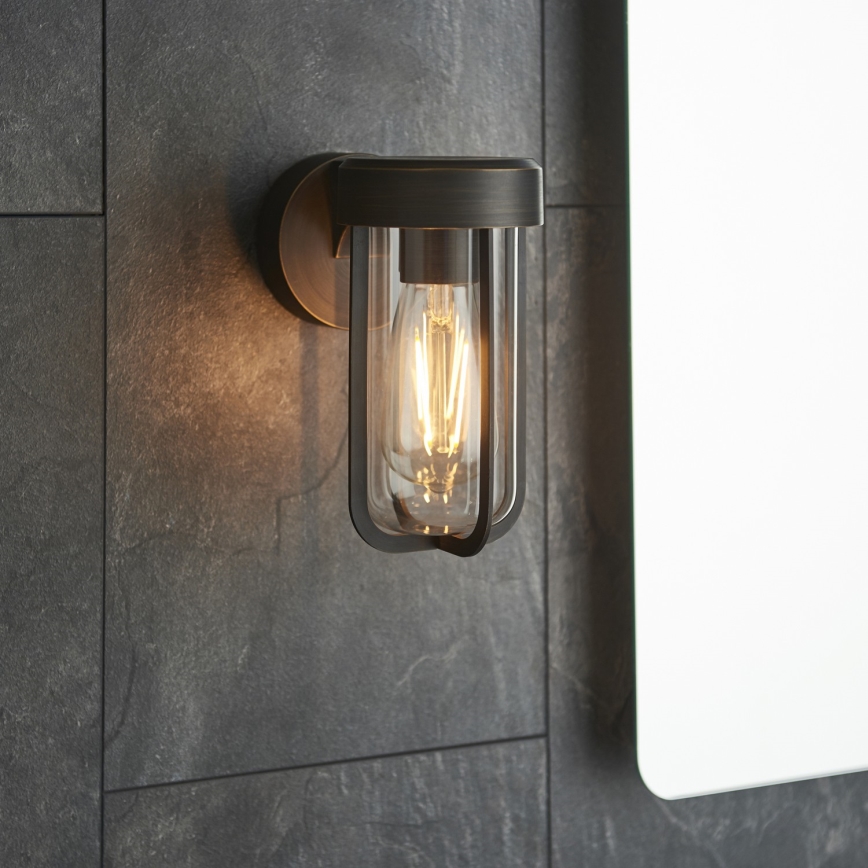 Endon 92857 - Applique murale pour salle de bains 1xE27/6W/230V IP44 bronze/noir