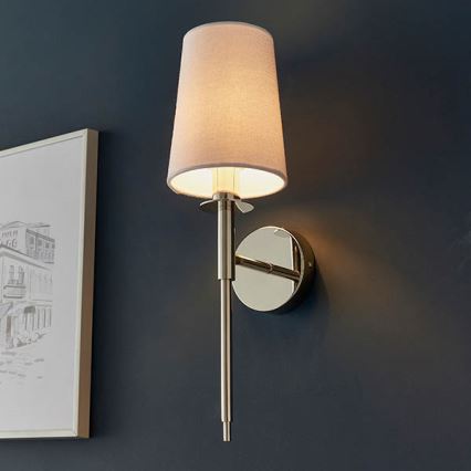 Endon 92949 - Applique murale 1xE14/6W/230V blanche/chrome brillant