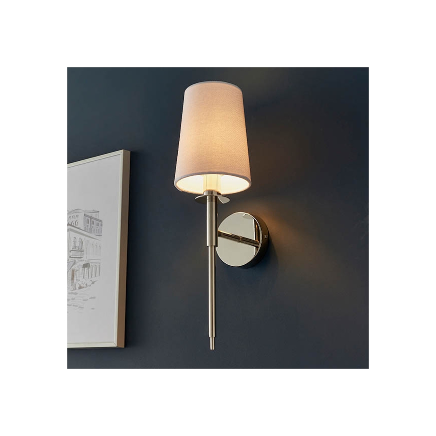 Endon 92949 - Applique murale 1xE14/6W/230V blanche/chrome brillant