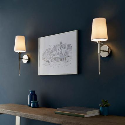 Endon 92949 - Applique murale 1xE14/6W/230V blanche/chrome brillant