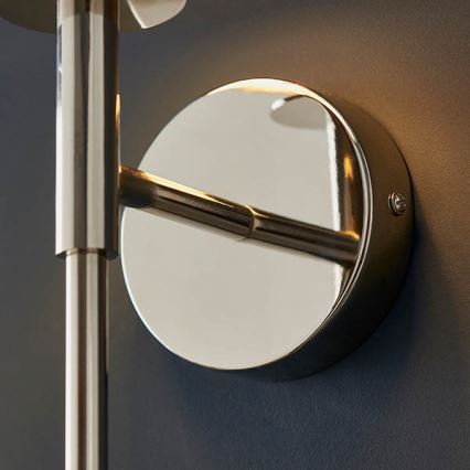 Endon 92949 - Applique murale 1xE14/6W/230V blanche/chrome brillant