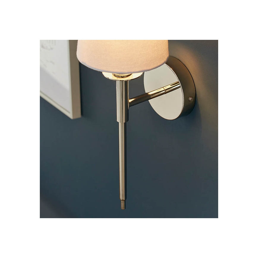 Endon 92949 - Applique murale 1xE14/6W/230V blanche/chrome brillant