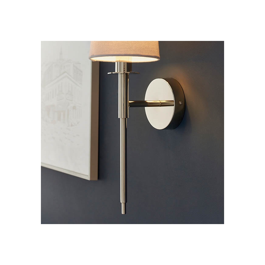 Endon 92949 - Applique murale 1xE14/6W/230V blanche/chrome brillant
