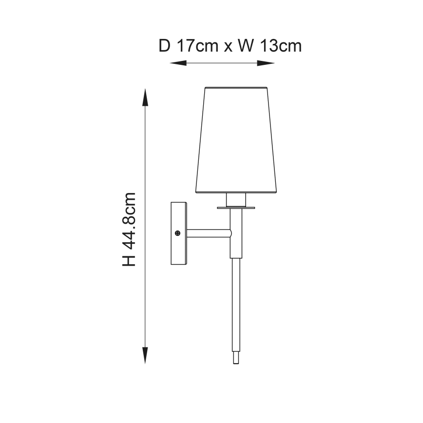 Endon 92949 - Applique murale 1xE14/6W/230V blanche/chrome brillant