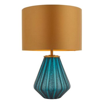 Endon 93059 - Lampe de table ALYSSIA 1xE27/10W/230V dorée/bleue