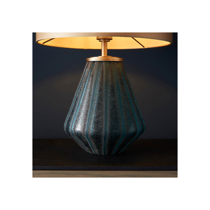 Endon 93059 - Lampe de table ALYSSIA 1xE27/10W/230V dorée/bleue