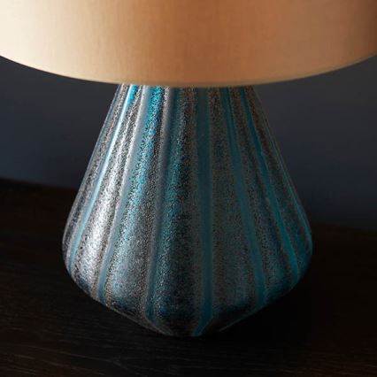 Endon 93059 - Lampe de table ALYSSIA 1xE27/10W/230V dorée/bleue