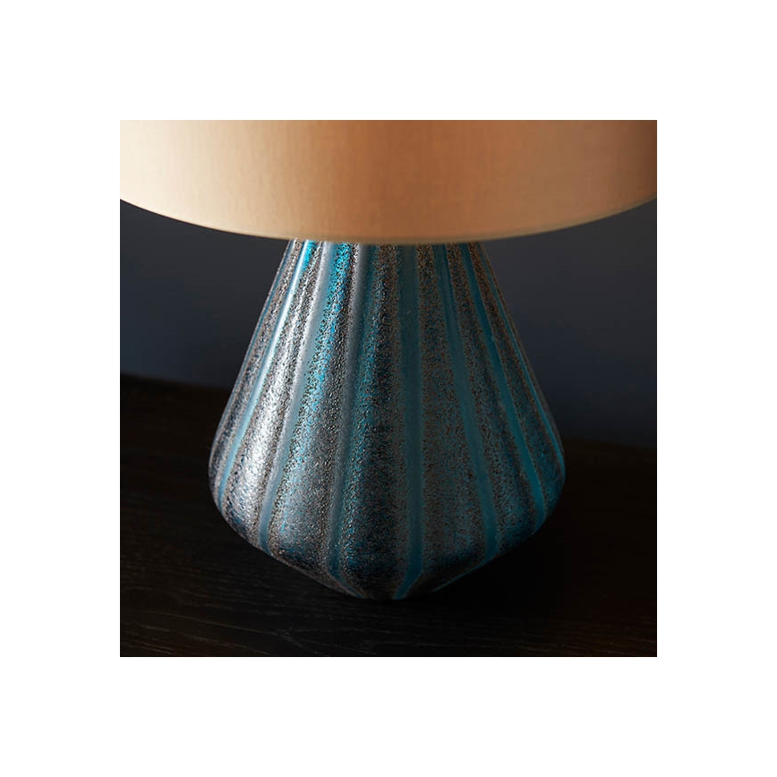 Endon 93059 - Lampe de table ALYSSIA 1xE27/10W/230V dorée/bleue