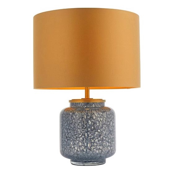 Endon 93067 - Lampe de table ZINNIA 1xE27/10W/230V bleu/doré