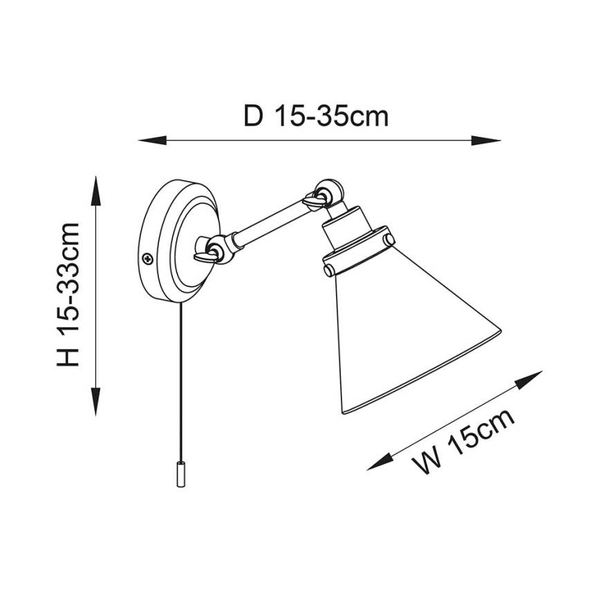 Endon 93854 - Spot mural pour salle de bain FARADAY 1xG9/3W/230V IP44 doré