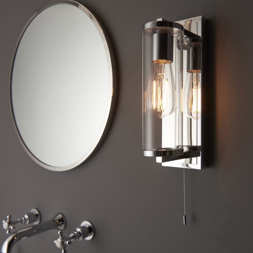 Endon 94074 - Applique murale salle de bain TAYLOR 1xE27/10W/230V IP44 chrome brillant