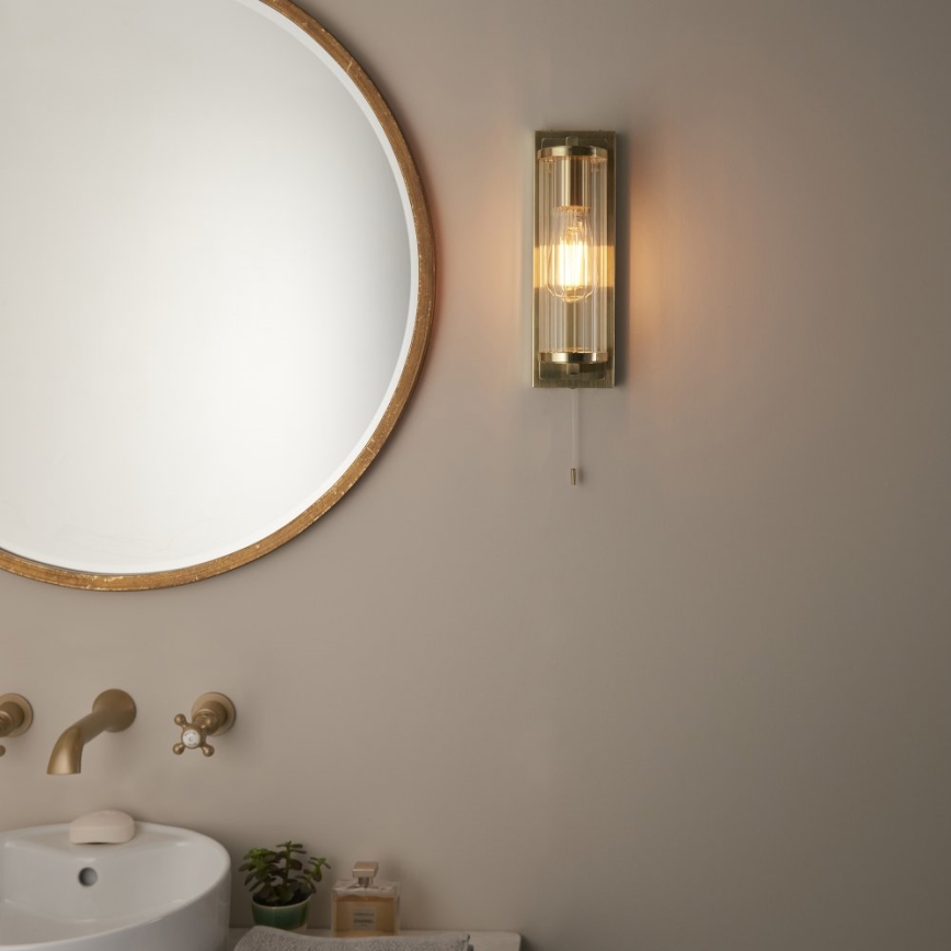 Endon 94075 - Applique murale salle de bain TAYLOR 1xE27/10W/230V IP44 doré