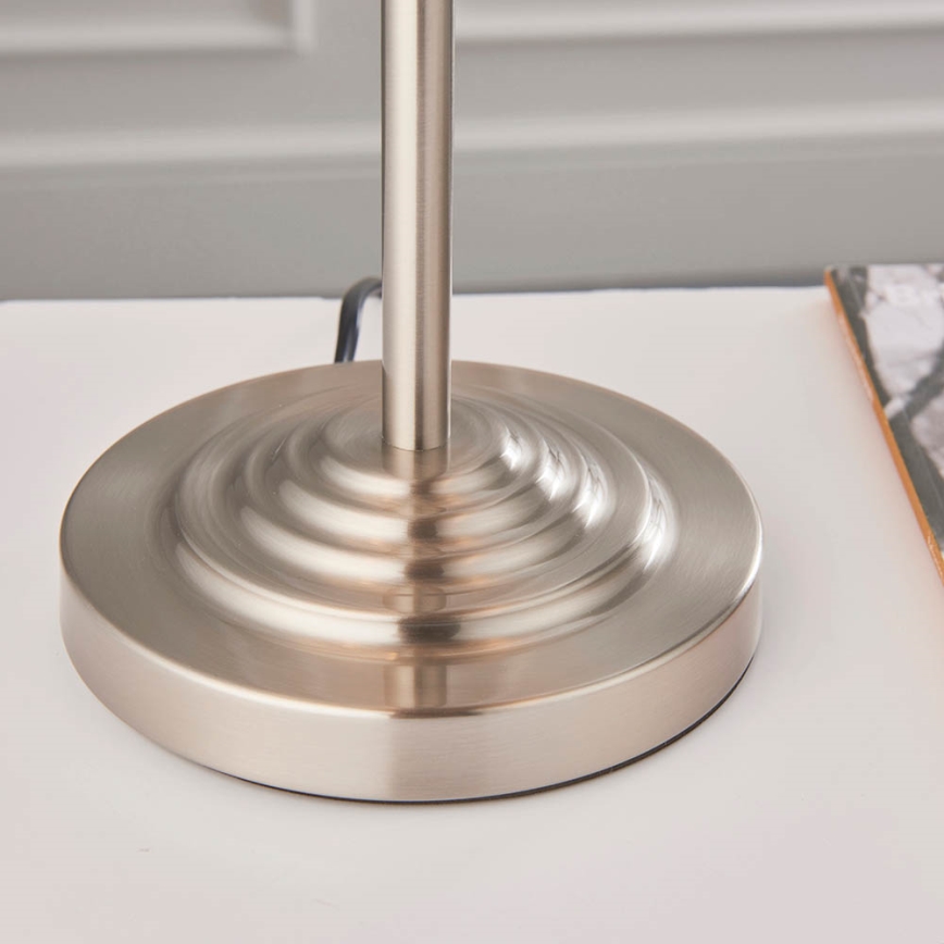 Endon 94369 - Lampe de table HIGHCLERE 3xE14/18W/230V beige/chrome mat