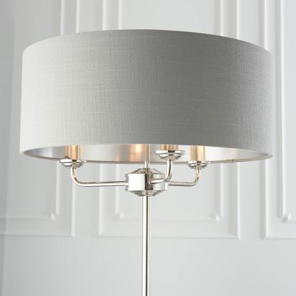 Endon 94378 - Lampadaire HIGHCLERE 1xE14/40W/230V gris/chrome brillant