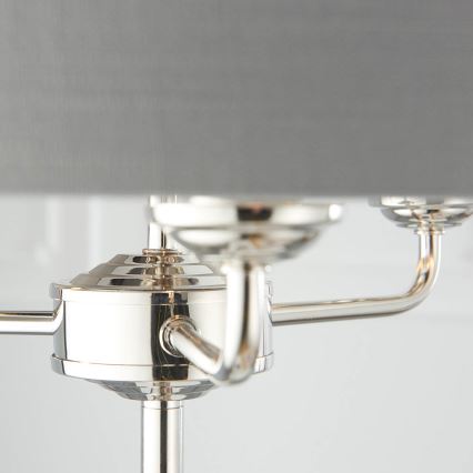 Endon 94378 - Lampadaire HIGHCLERE 1xE14/40W/230V gris/chrome brillant