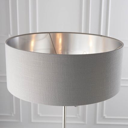 Endon 94378 - Lampadaire HIGHCLERE 1xE14/40W/230V gris/chrome brillant