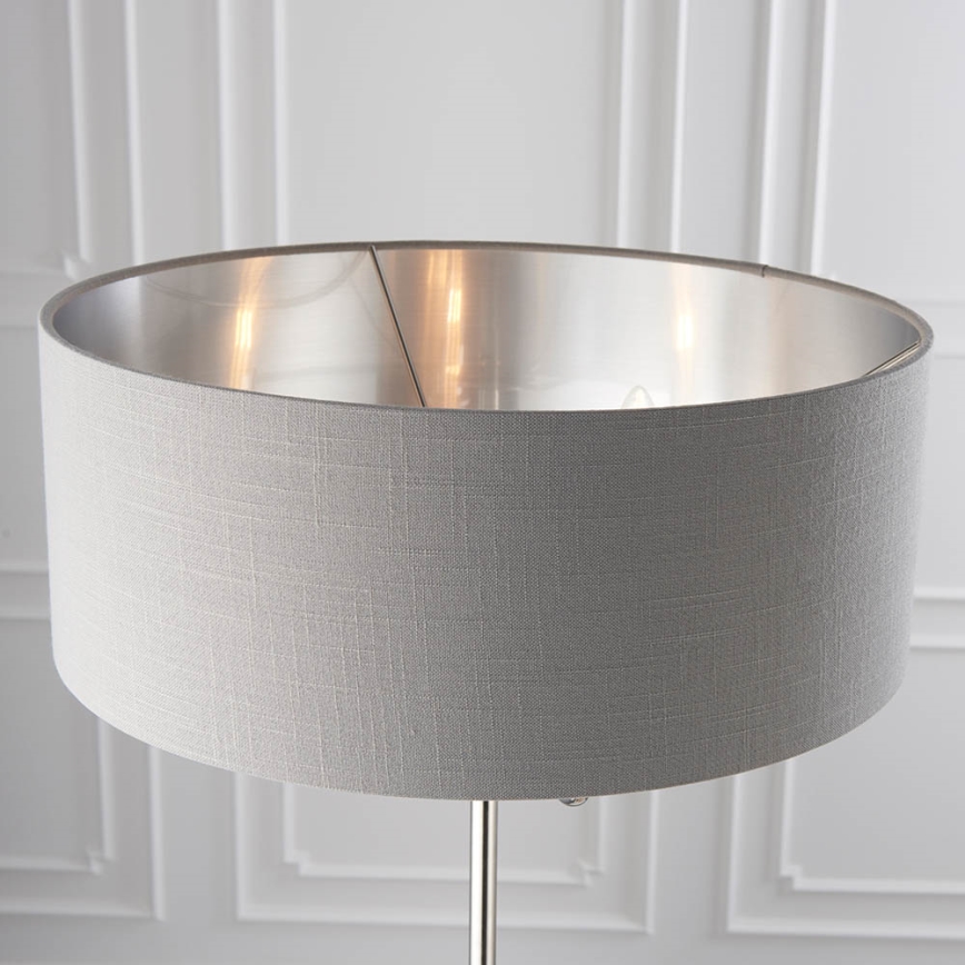 Endon 94378 - Lampadaire HIGHCLERE 1xE14/40W/230V gris/chrome brillant