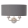 Endon 94406 - Applique murale HIGHCLERE 2xE14/40W/230V gris foncé/chrome brillant